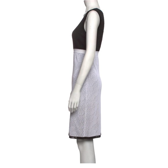 Vintage Fendi Sz 42 (Approx US M) Colorblock Bodycon Knit Sheath Dress - Picture 3 of 10